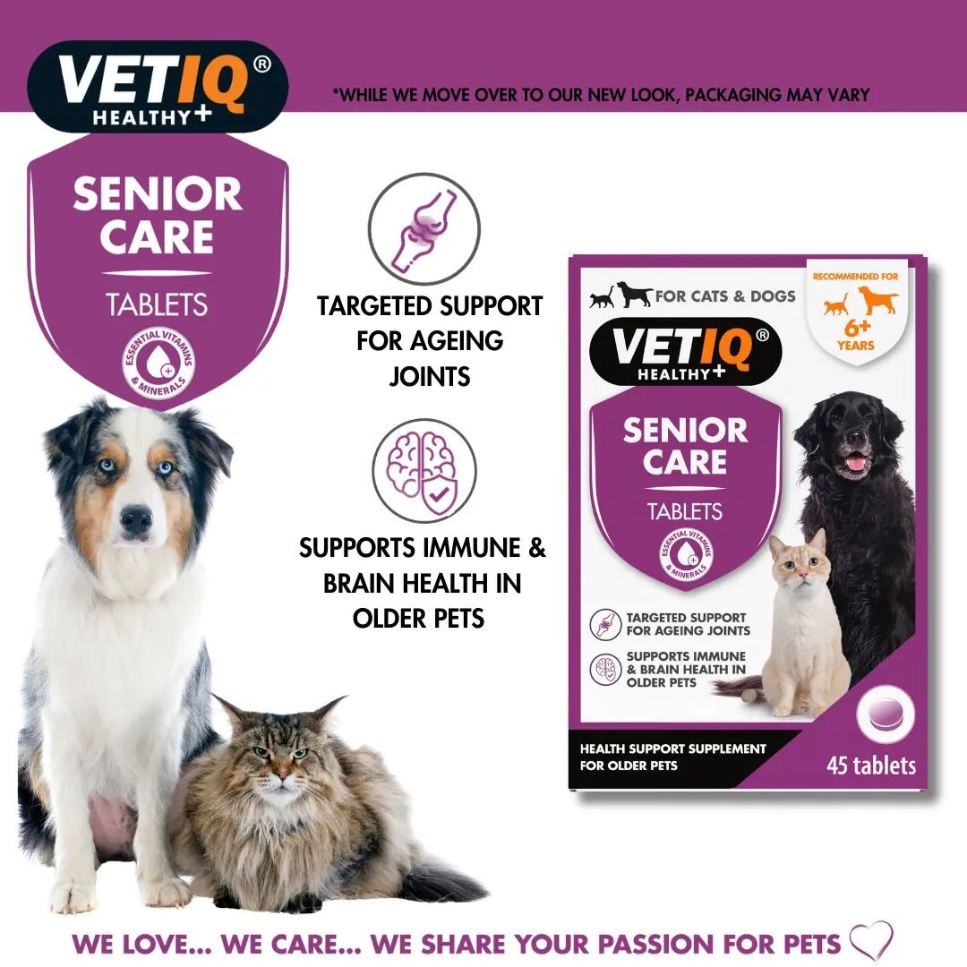 VETIQ Senior Care for Cats & Dogs 45 Tablets -