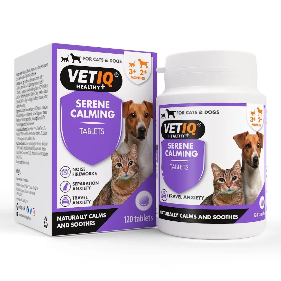VETIQ Serene Calming for Cats & Dogs 120 Tablets -