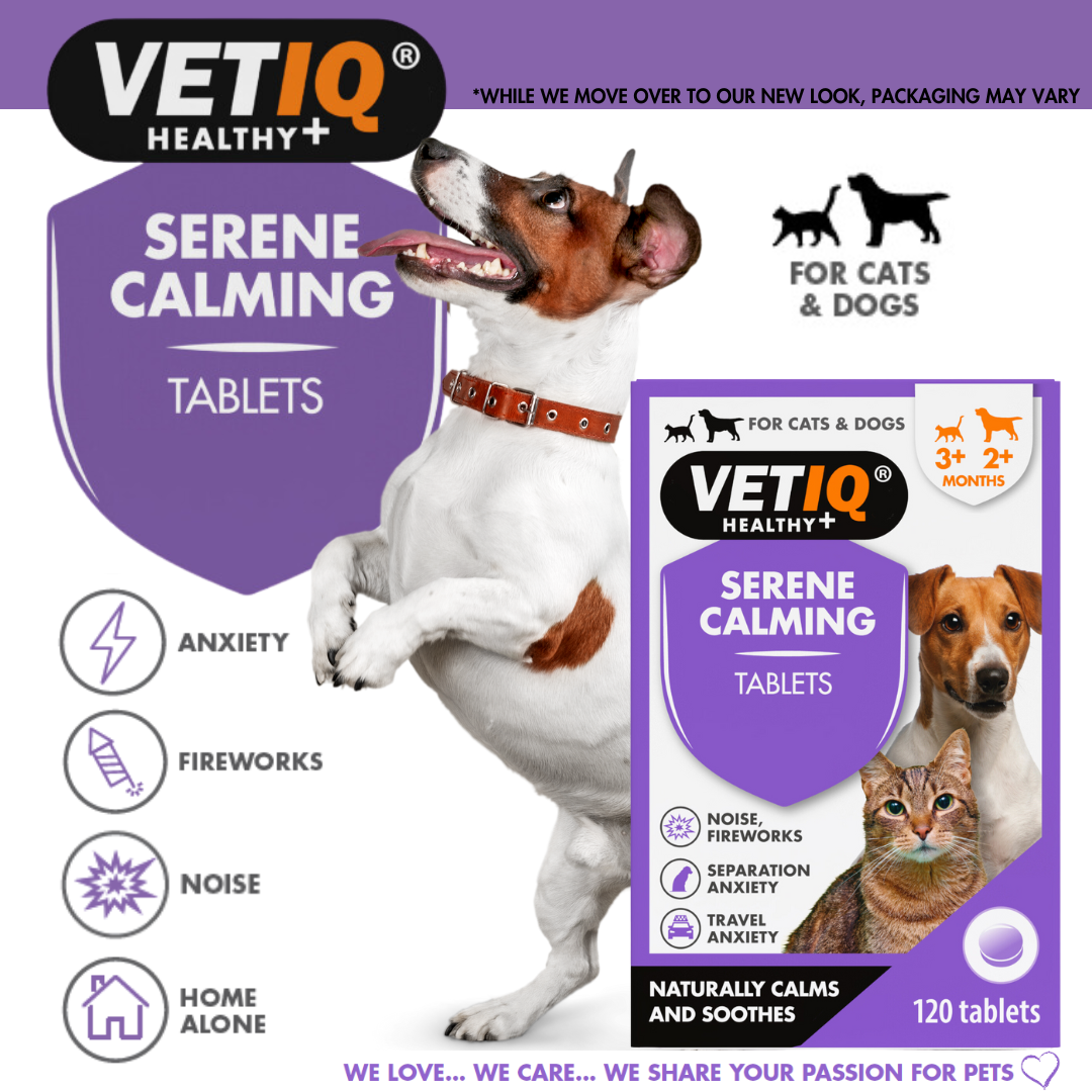 VETIQ Serene Calming for Cats & Dogs 120 Tablets -