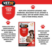 VETIQ Stool Firm for Cats & Dogs 45 Tablets -