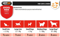 VETIQ Stool Firm for Cats & Dogs 45 Tablets -