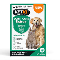 VETIQ Joint Care Extra+ Senior Cat & Dog Supplement 45 Tablets -