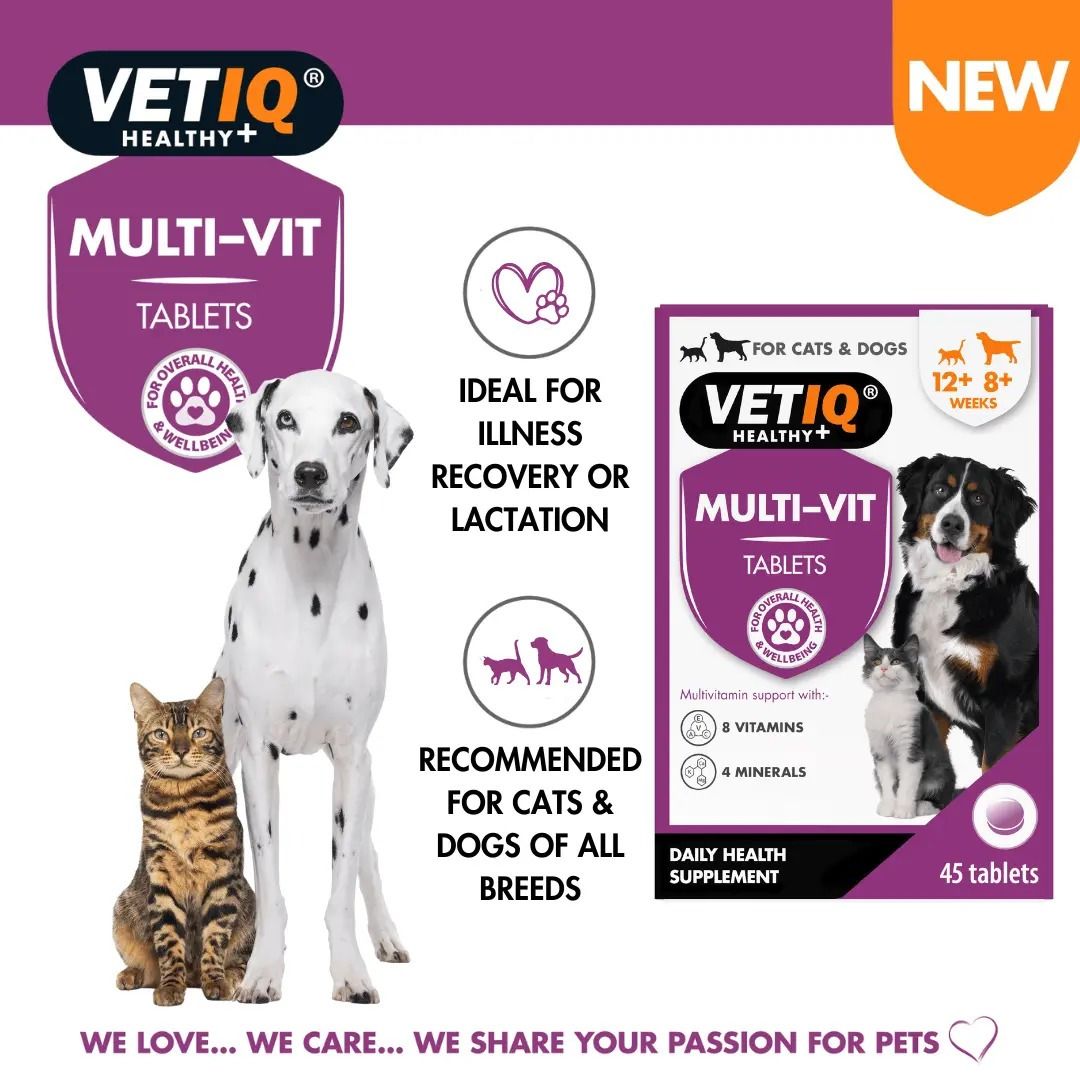 VETIQ Multi-Vit Cat & Dog Supplement 45 Tablets -