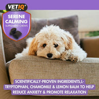VETIQ Serene Calming Dog Supplement Chews 230g - 230g