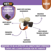 VETIQ Serene Calming Dog Supplement Chews 230g - 230g