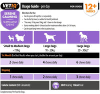 VETIQ Serene Calming Dog Supplement Chews 230g - 230g