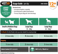VETIQ Joint Care Dog Supplement Chews 230g - 230g