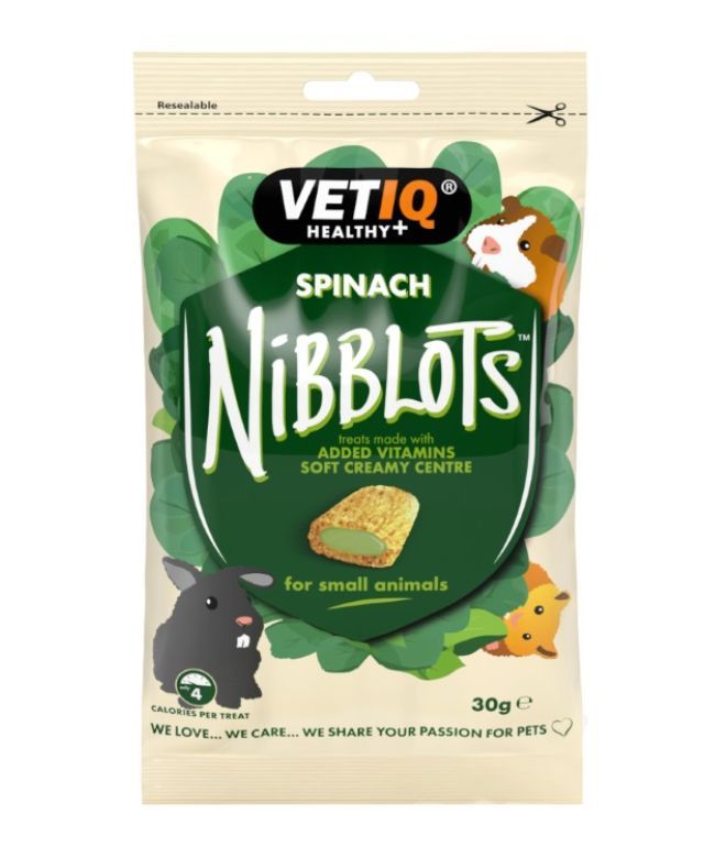 VETIQ Nibblots Spinach Small Animal Treats 30g - 30g