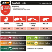 VETIQ Nibblots Spinach Small Animal Treats 30g - 30g