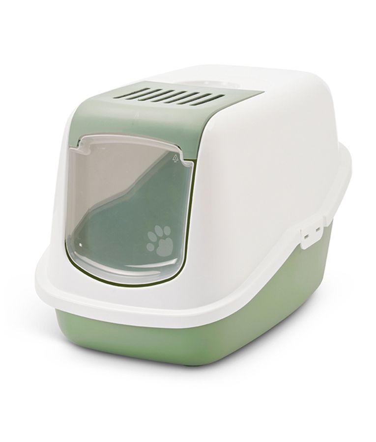 Savic Nestor Cat Toilet Home - Botanical Green