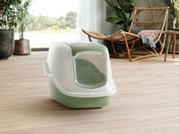 Thumbnail for Savic Nestor Cat Toilet Home - Botanical Green