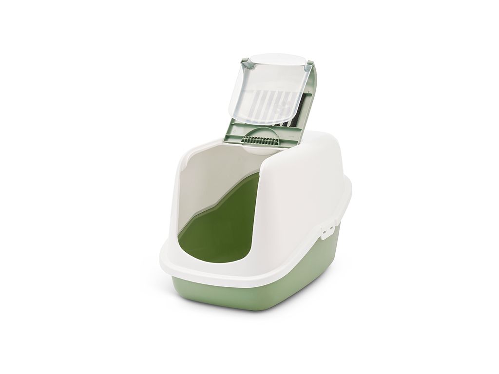 Savic Nestor Cat Toilet Home - Botanical Green