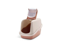 Thumbnail for Savic Nestor Cat Toilet Home - Pink/Red