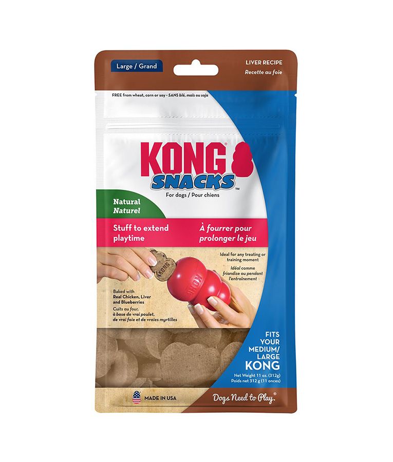 Kong Snacks Liver Recipe Dog Treats - L