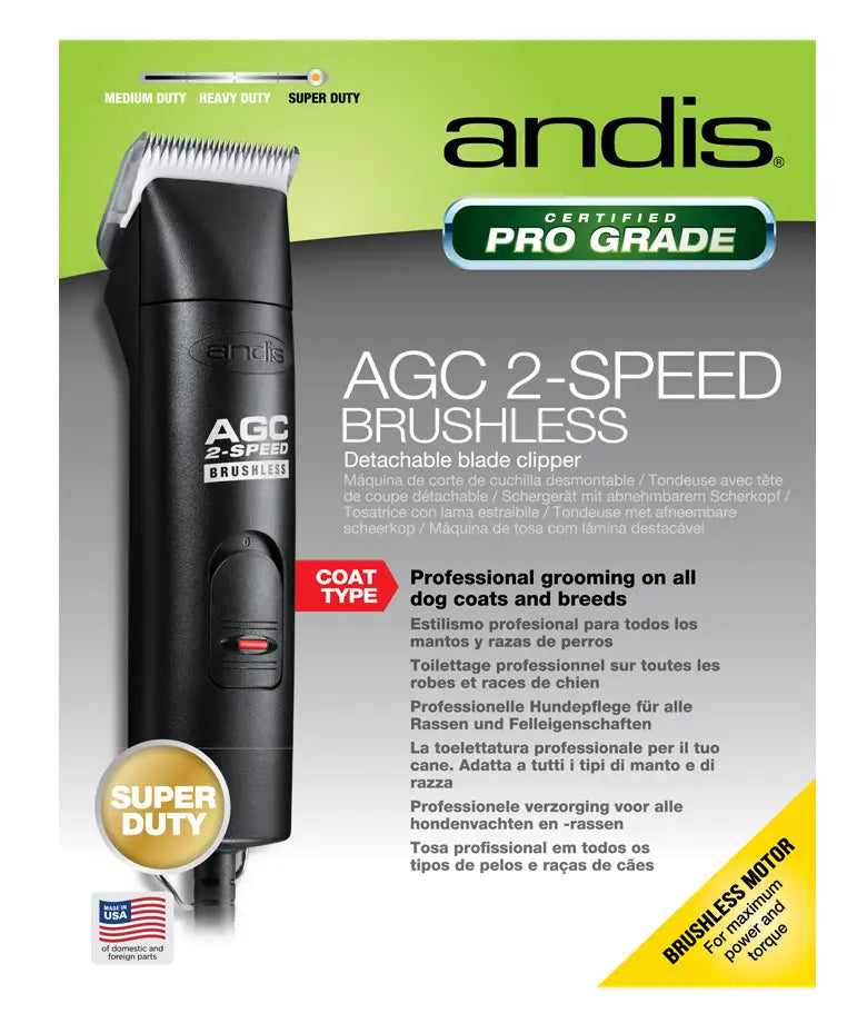 Andis AGC 2-Speed Brushless Clipper Black