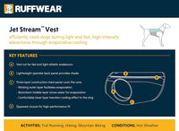 Ruffwear Jet Stream Dog Cooling Vest - Blue X-SMALL