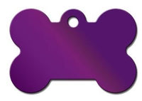 Thumbnail for ID Tag Bone Bright Purple  - Small