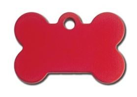 ID Tag Bone Small Anodized Aluminum  -