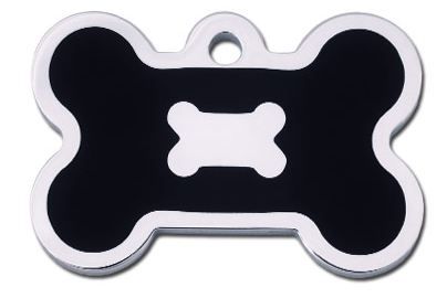 ID Tag Bone Epoxy  - BLACK