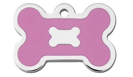 ID Tag Bone Epoxy  - PINK