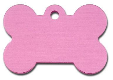 ID Tag Bone Light Pink  -