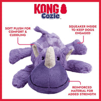 Kong Cozie Rosie Rhino Dog Toy - S