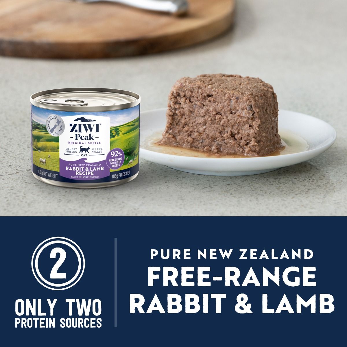 ZIWI Peak Rabbit & Lamb Recipe Wet Cat Food 85g - 185G