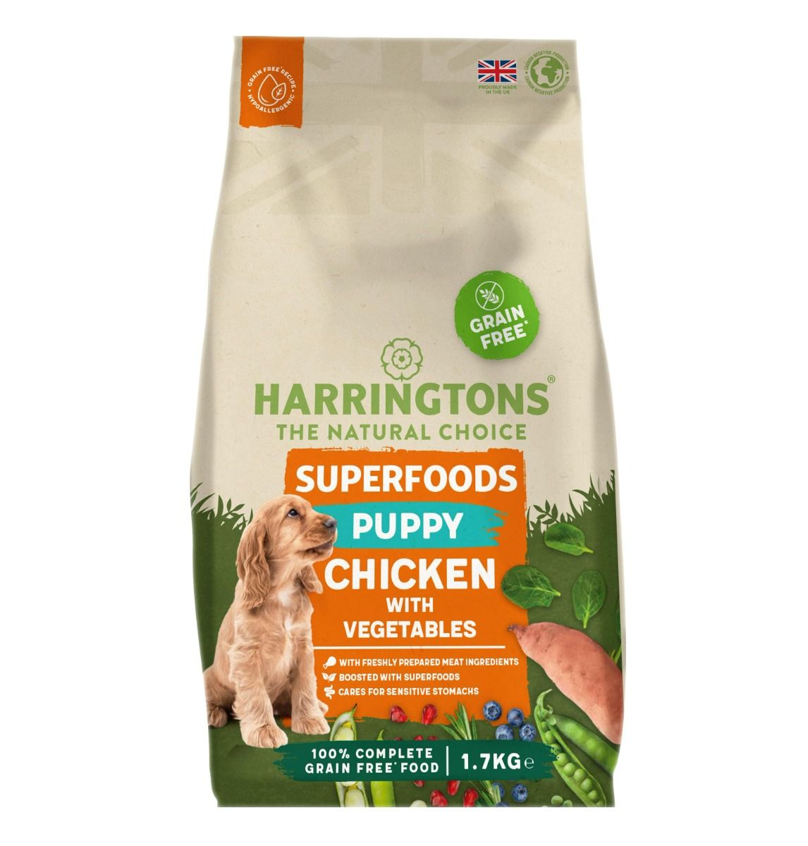 Harringtons Superfoods Chicken with Vegetables Puppy Dry Dog Food - 10kg