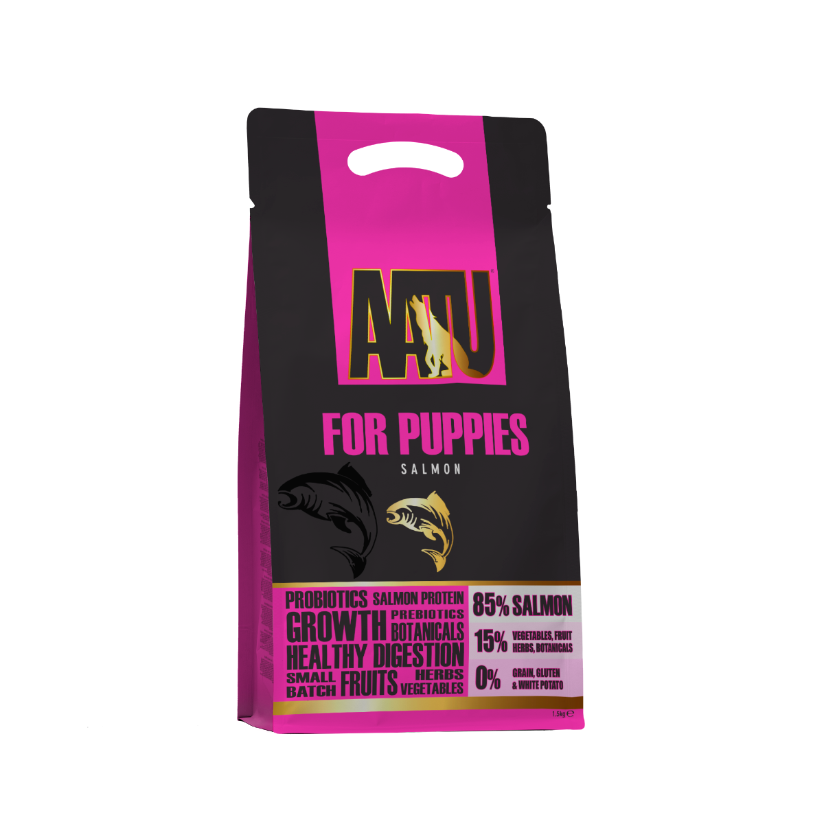 AATU For Puppies Salmon Dry Puppy Food - 1.5kg