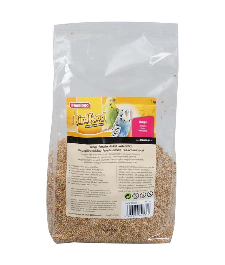 Flamingo Parakeet Bird Food 1kg - 1kg