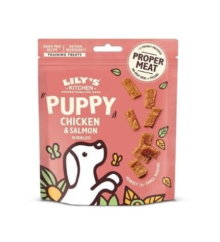 Lily's Kitchen Chicken Nibbles with Salmon Puppy Treats 70g - 70g