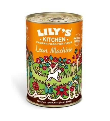 Lily's Kitchen Lean Machine Turkey with Squash Kale and Goji Berries Wet Dog Food - 400g