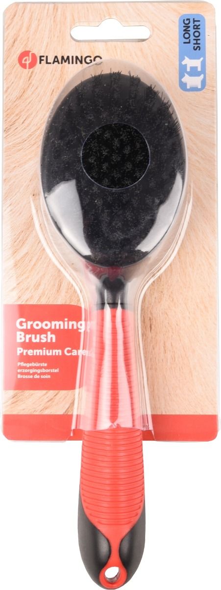 Flamingo Small Bristle Dog Grooming Brush - SMALL