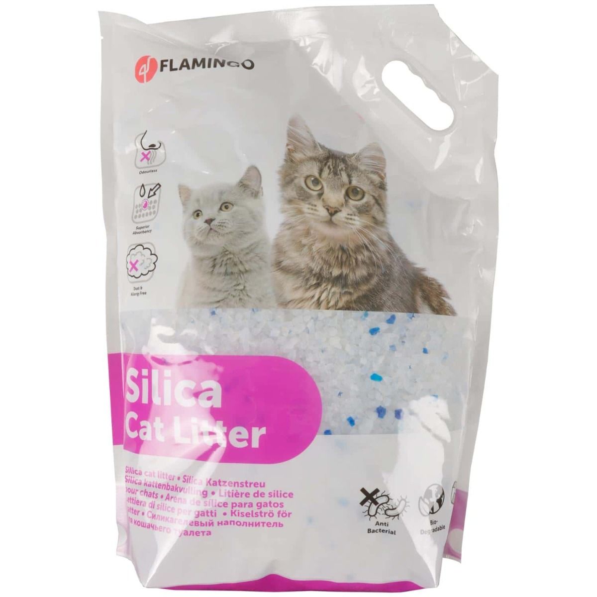 Flamingo Silica Medium Grains Cat Litter - 2.25KG