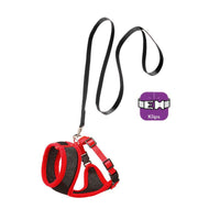 Thumbnail for Flamingo Harms Large Cat Harness & Leash - RED LARGE