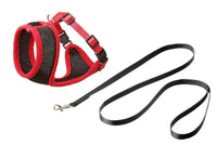 Thumbnail for Flamingo Harms Kitten Harness & Leash Red & Black - ORANGE 108cm