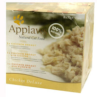 Thumbnail for Applaws Chicken Deluxe Adult Wet Cat Food 8 x 70g Tin - 70G