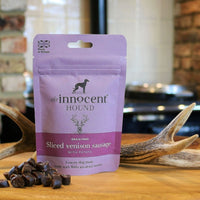 Thumbnail for The Innocent Hound Sliced Venison with Potato Dog Sausages 70g - 70g