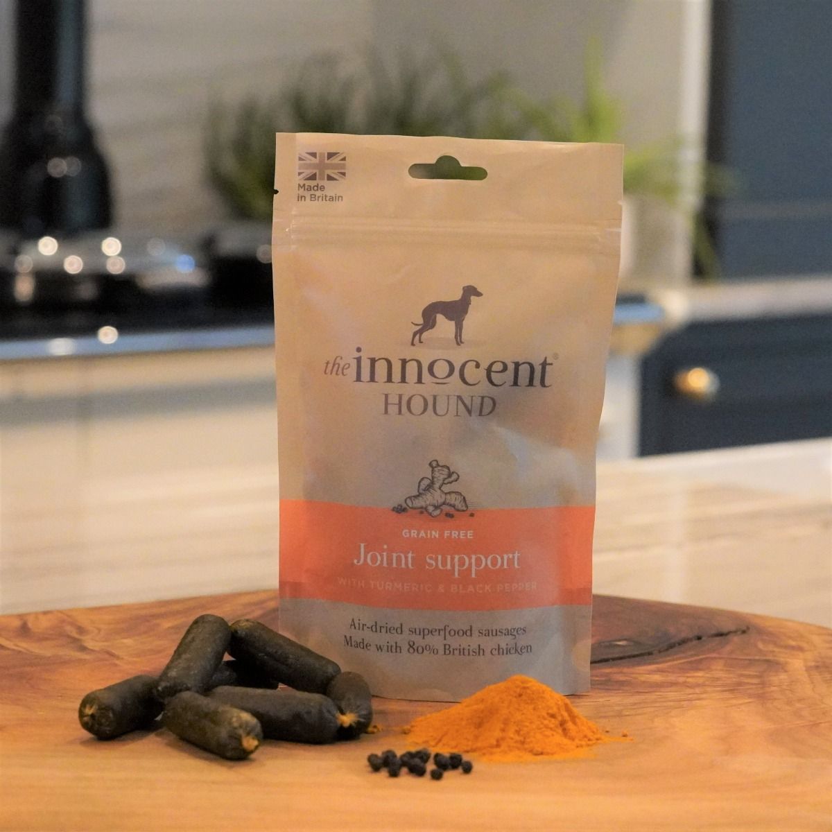 The Innocent Hound Joint Support British Chicken Turmeric & Pepper Dog Sausages 10pcs - 10pcs