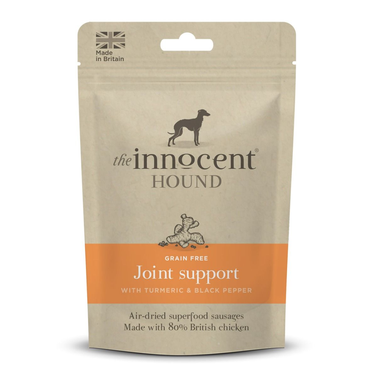 The Innocent Hound Joint Support British Chicken Turmeric & Pepper Dog Sausages 10pcs - 10pcs