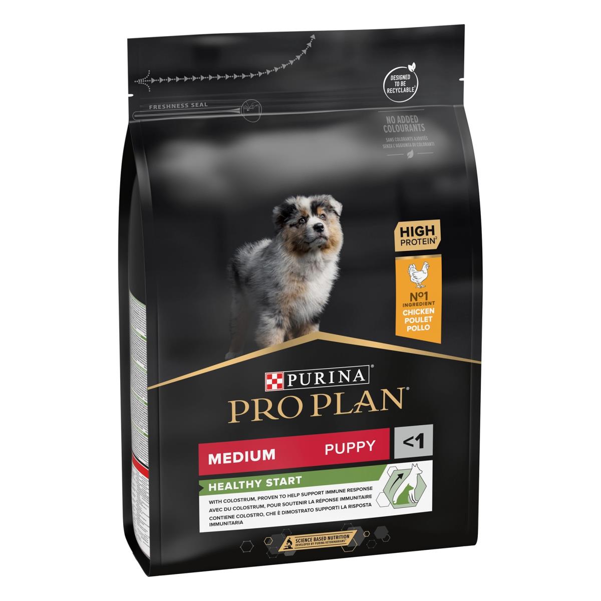 PRO PLAN HEALTHY START MEDIUM PUPPY, DRY DOG FOOD WITH CHICKEN, 3 KG