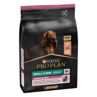 PRO PLAN SENSITIVE SKIN SMALL AND MINI ADULT, DRY DOG FOOD WITH SALMON, 3 KG