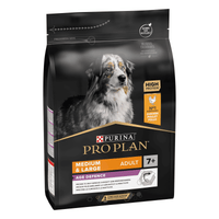 PRO PLAN AGE DEFENCE MEDIUM AND LARGE SENIOR 7+, DRY DOG FOOD WITH CHICKEN, 3 KG