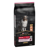 PRO PLAN SENSITIVE SKIN MEDIUM ADULT, DRY DOG FOOD WITH SALMON, 14 KG