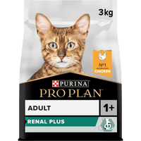 PRO PLAN ADULT RENAL PLUS EVERYDAY DRY CAT FOOD WITH CHICKEN, 3 KG
