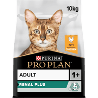 PRO PLAN ADULT RENAL PLUS EVERYDAY DRY CAT FOOD WITH CHICKEN, 10 KG