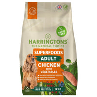 Thumbnail for Harringtons Superfoods Chicken with Vegetables Adult Dry Dog Food - 12kg