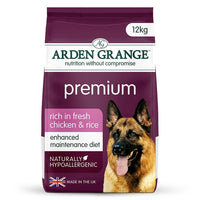 Arden Grange Premium Rich in Fresh Chicken & Rice Dry Dog Food - 12kg