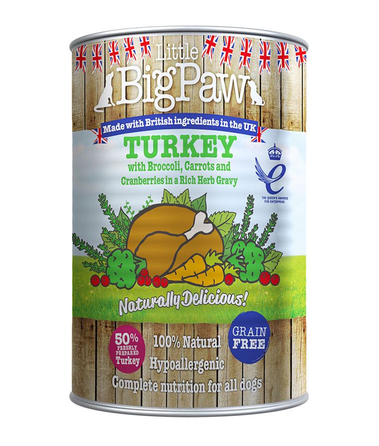 Little BigPaw Turkey Adult Wet Dog Food 390g - 390G