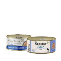 Thumbnail for Applaws Tuna Fillet with Sardine Senior Wet Cat Food 70g Tin - 70G